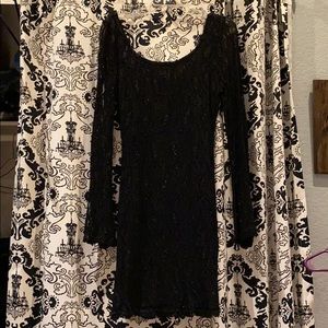 Black mini dress